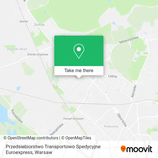 Карта Przedsiebiorstwo Transportowo Spedycyjne Euroexpress