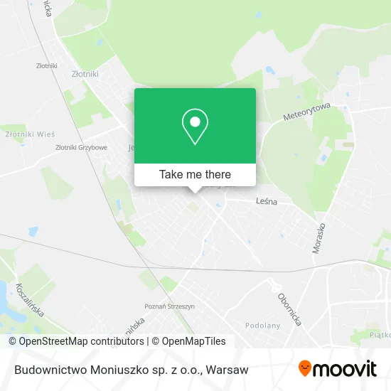 Карта Budownictwo Moniuszko sp. z o.o.