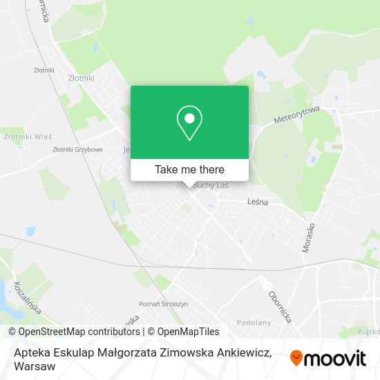 Apteka Eskulap Małgorzata Zimowska Ankiewicz map