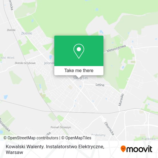 Kowalski Walenty. Instalatorstwo Elektryczne map