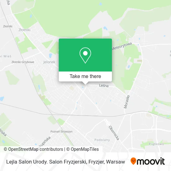 Карта Lejla Salon Urody. Salon Fryzjerski, Fryzjer