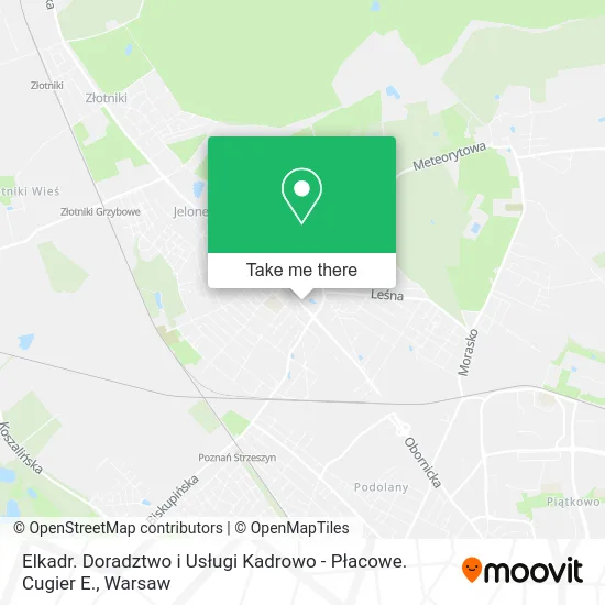 Elkadr. Doradztwo i Usługi Kadrowo - Płacowe. Cugier E. map