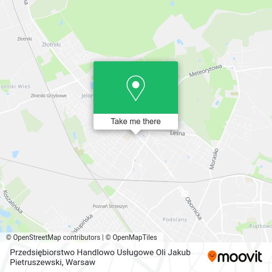 Przedsiębiorstwo Handlowo Usługowe Oli Jakub Pietruszewski map