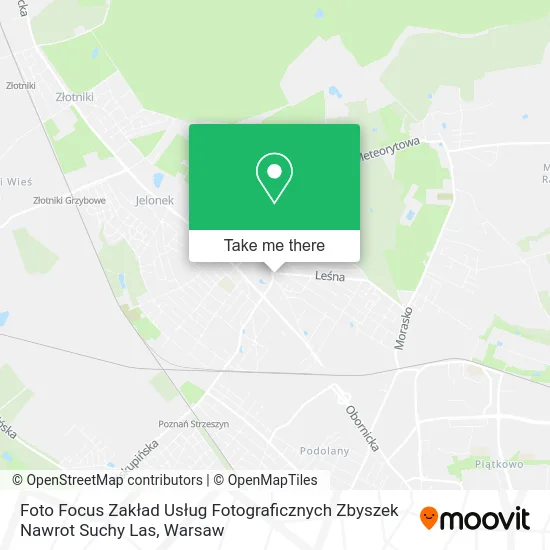 Карта Foto Focus Zakład Usług Fotograficznych Zbyszek Nawrot Suchy Las