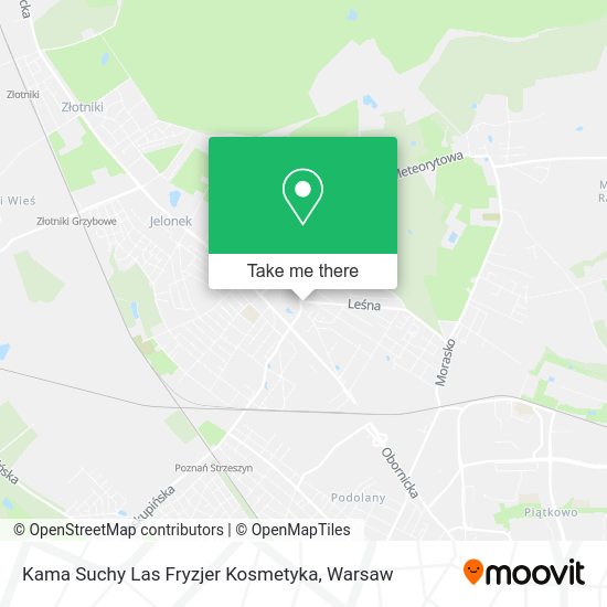 Kama Suchy Las Fryzjer Kosmetyka map