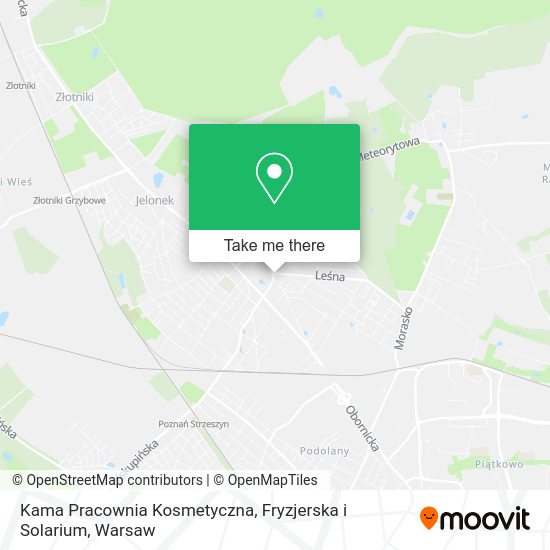 Kama Pracownia Kosmetyczna, Fryzjerska i Solarium map