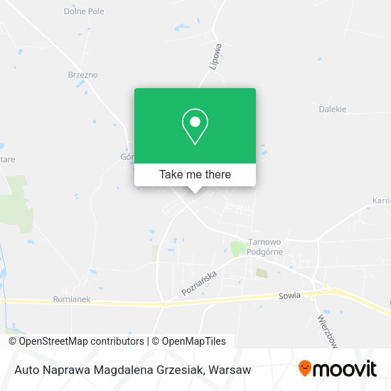 Auto Naprawa Magdalena Grzesiak map