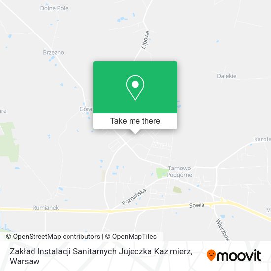 Zakład Instalacji Sanitarnych Jujeczka Kazimierz map