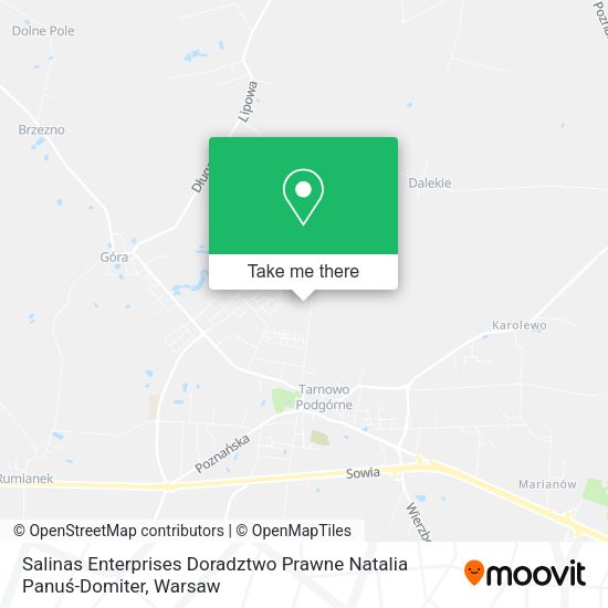 Salinas Enterprises Doradztwo Prawne Natalia Panuś-Domiter map