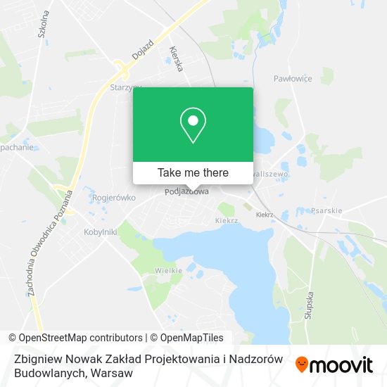 Zbigniew Nowak Zakład Projektowania i Nadzorów Budowlanych map