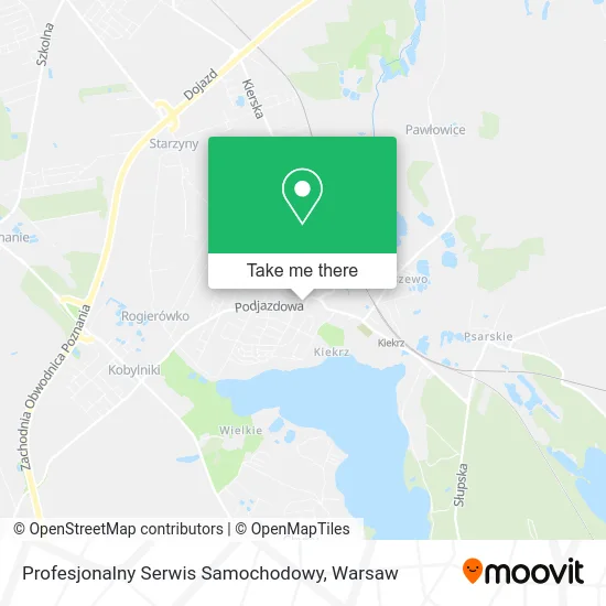 Карта Profesjonalny Serwis Samochodowy