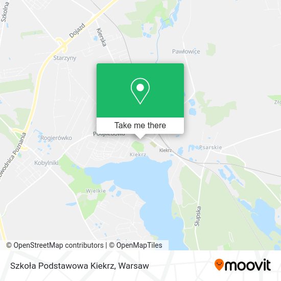 Szkoła Podstawowa Kiekrz map