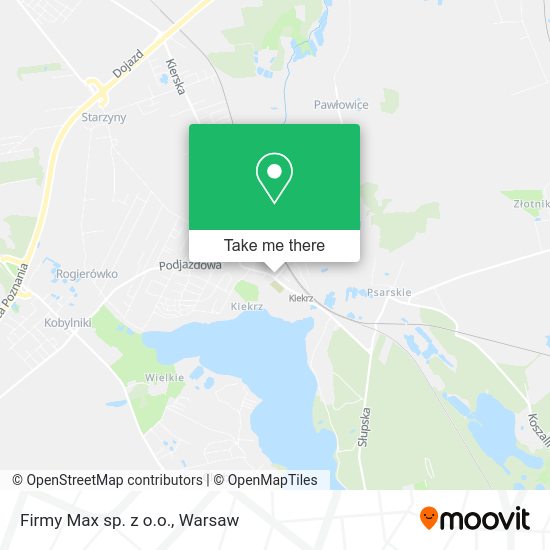 Firmy Max sp. z o.o. map