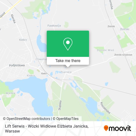 Lift Serwis - Wózki Widłowe Elżbieta Janicka map