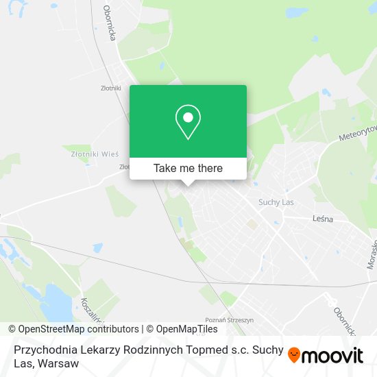 Przychodnia Lekarzy Rodzinnych Topmed s.c. Suchy Las map