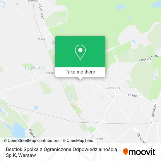 Bestlok Spółka z Ograniczona Odpowiedzialnością Sp.K map