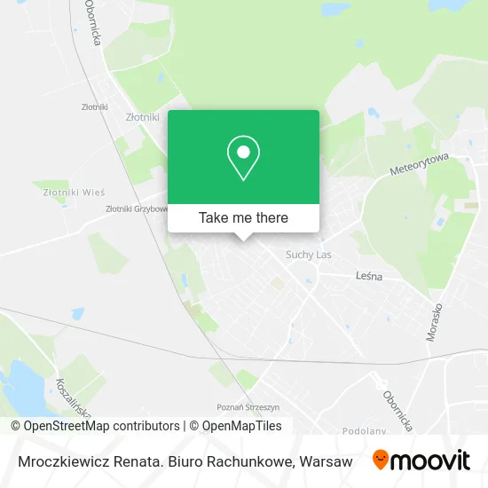 Карта Mroczkiewicz Renata. Biuro Rachunkowe