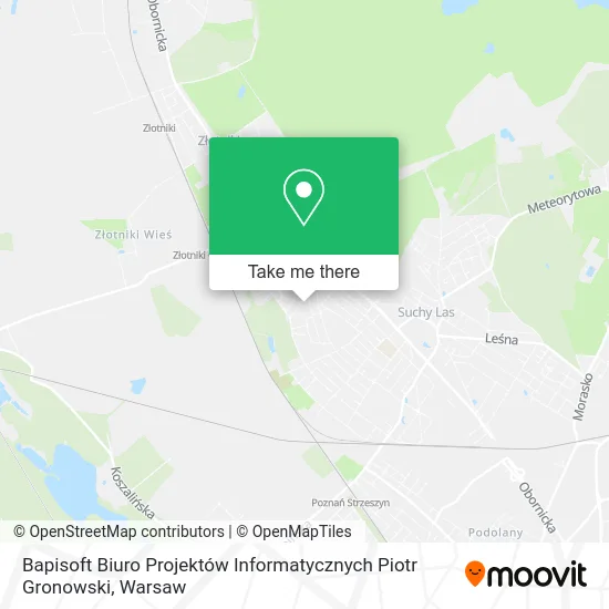 Карта Bapisoft Biuro Projektów Informatycznych Piotr Gronowski