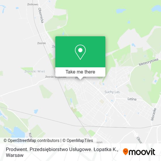 Prodwent. Przedsiębiorstwo Usługowe. Łopatka K. map