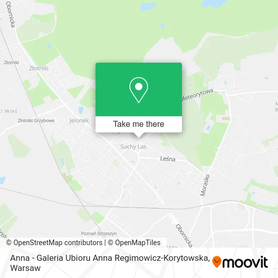 Карта Anna - Galeria Ubioru Anna Regimowicz-Korytowska