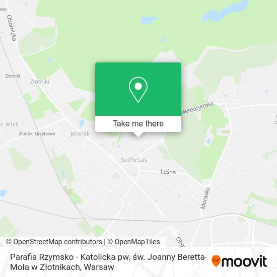 Parafia Rzymsko - Katolicka pw. św. Joanny Beretta-Mola w Złotnikach map