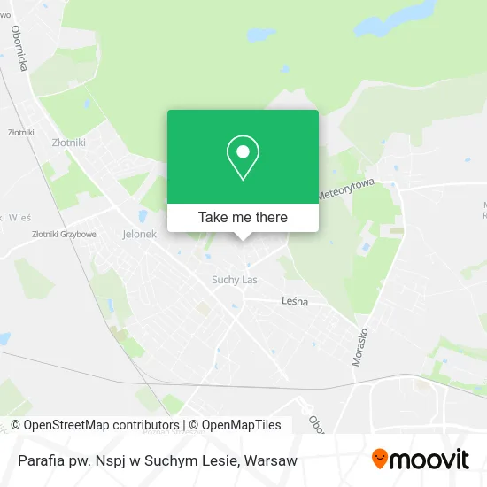 Карта Parafia pw. Nspj w Suchym Lesie