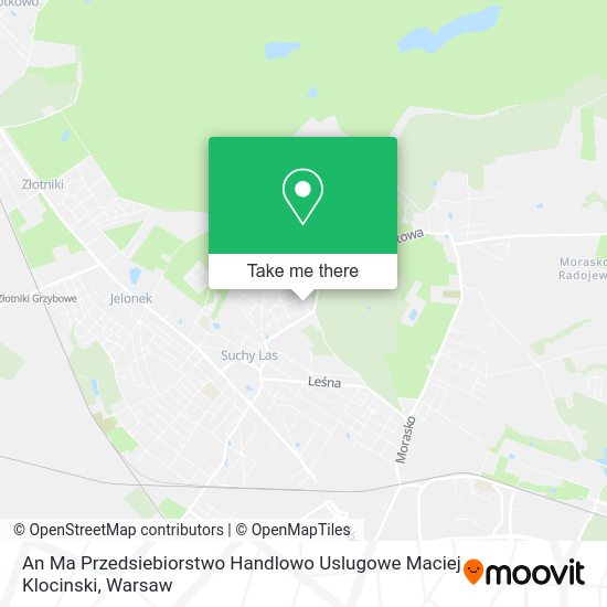 An Ma Przedsiebiorstwo Handlowo Uslugowe Maciej Klocinski map