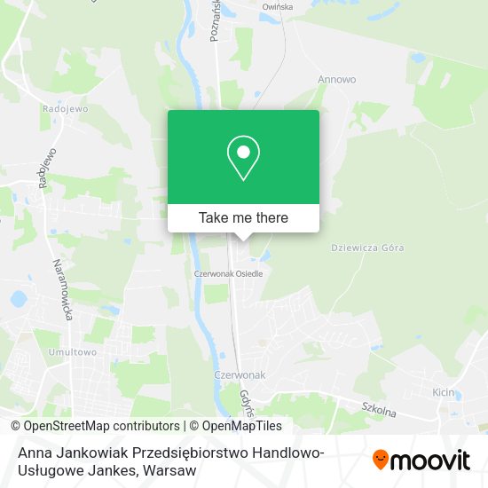 Anna Jankowiak Przedsiębiorstwo Handlowo-Usługowe Jankes map