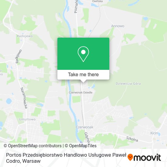 Portos Przedsiębiorstwo Handlowo Usługowe Paweł Codro map