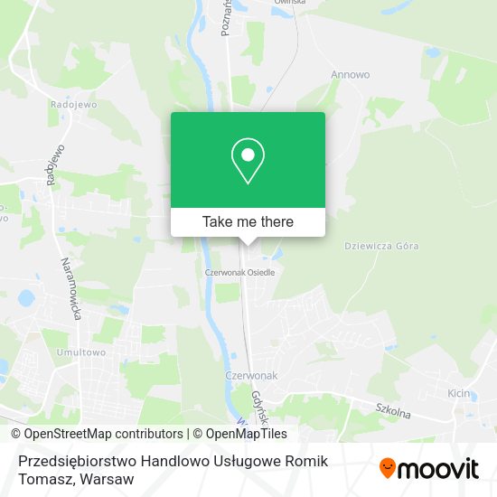 Przedsiębiorstwo Handlowo Usługowe Romik Tomasz map