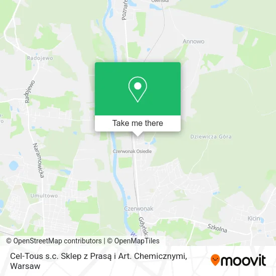 Cel-Tous s.c. Sklep z Prasą i Art. Chemicznymi map