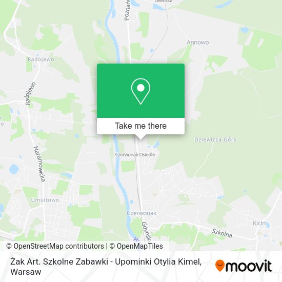 Żak Art. Szkolne Zabawki - Upominki Otylia Kimel map