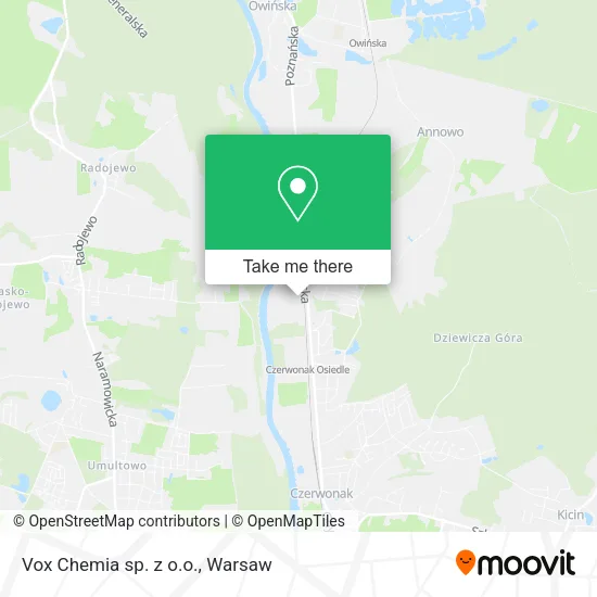 Карта Vox Chemia sp. z o.o.