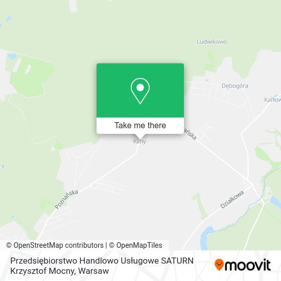 Przedsiębiorstwo Handlowo Usługowe SATURN Krzysztof Mocny map