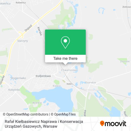 Rafał Kiełbasiewicz Naprawa i Konserwacja Urządzeń Gazowych map