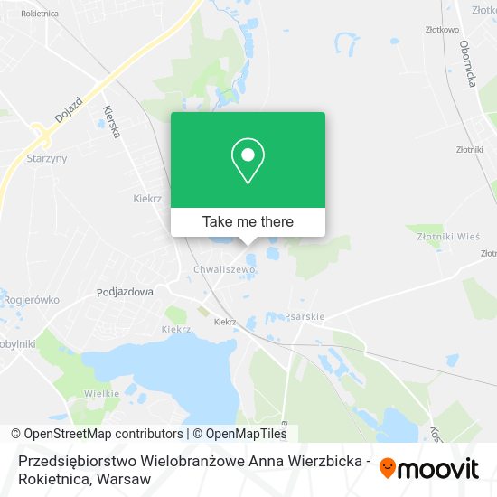 Przedsiębiorstwo Wielobranżowe Anna Wierzbicka - Rokietnica map