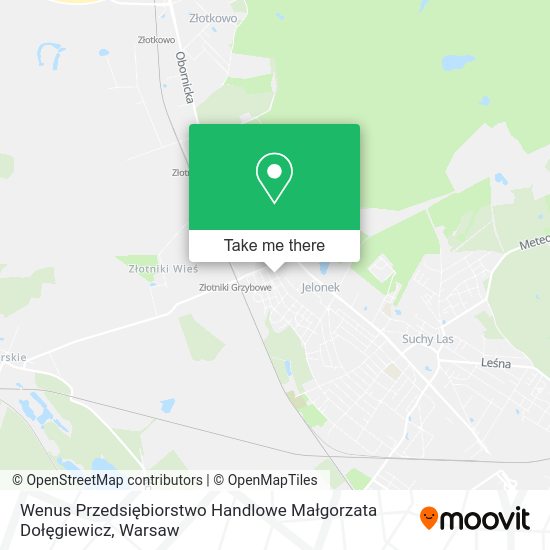 Wenus Przedsiębiorstwo Handlowe Małgorzata Dołęgiewicz map