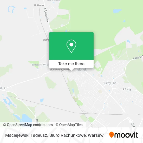 Карта Maciejewski Tadeusz. Biuro Rachunkowe