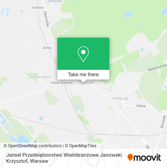 Jansel Przedsiębiorstwo Wielobranżowe Janowski Krzysztof map