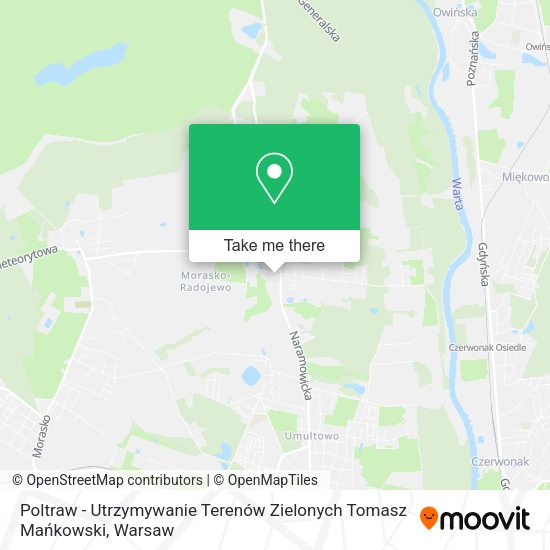 Poltraw - Utrzymywanie Terenów Zielonych Tomasz Mańkowski map