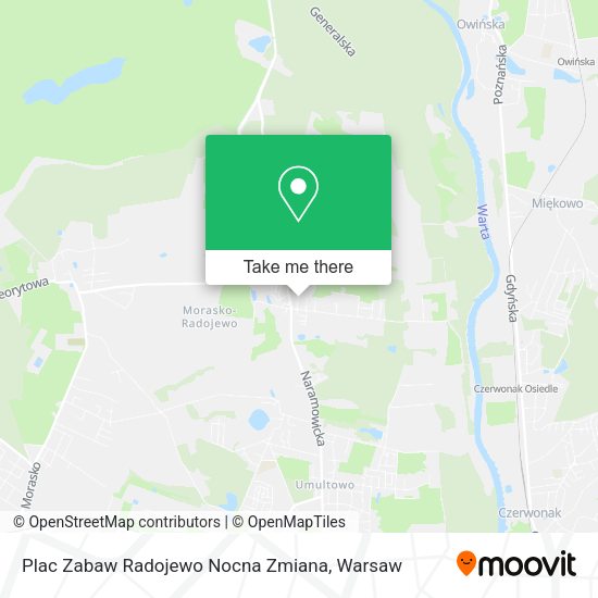 Plac Zabaw Radojewo Nocna Zmiana map