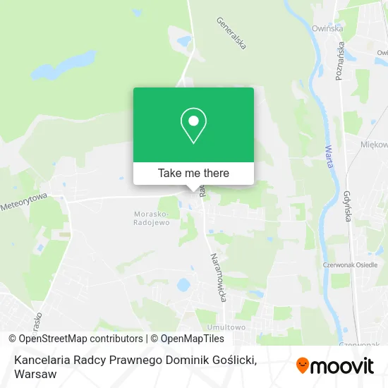 Карта Kancelaria Radcy Prawnego Dominik Goślicki