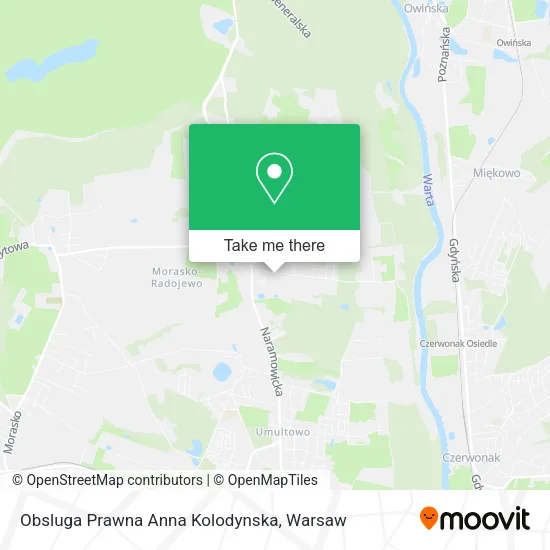 Карта Obsluga Prawna Anna Kolodynska