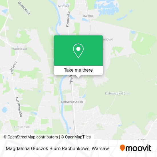 Magdalena Głuszek Biuro Rachunkowe map