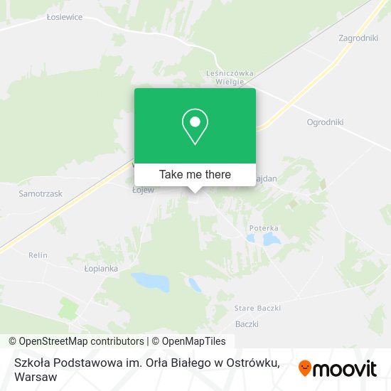 Szkoła Podstawowa im. Orła Białego w Ostrówku map