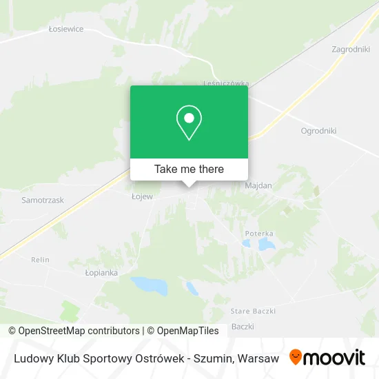 Ludowy Klub Sportowy Ostrówek - Szumin map