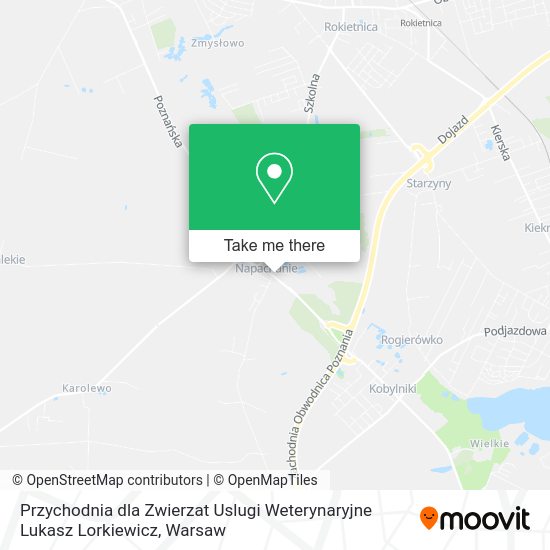 Przychodnia dla Zwierzat Uslugi Weterynaryjne Lukasz Lorkiewicz map