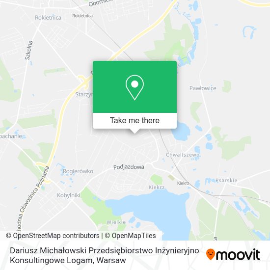 Dariusz Michałowski Przedsiębiorstwo Inżynieryjno Konsultingowe Logam map