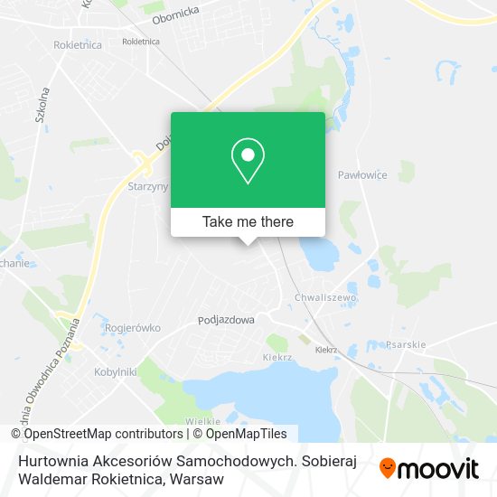 Hurtownia Akcesoriów Samochodowych. Sobieraj Waldemar Rokietnica map