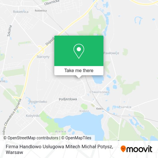 Firma Handlowo Usługowa Mitech Michał Potysz map